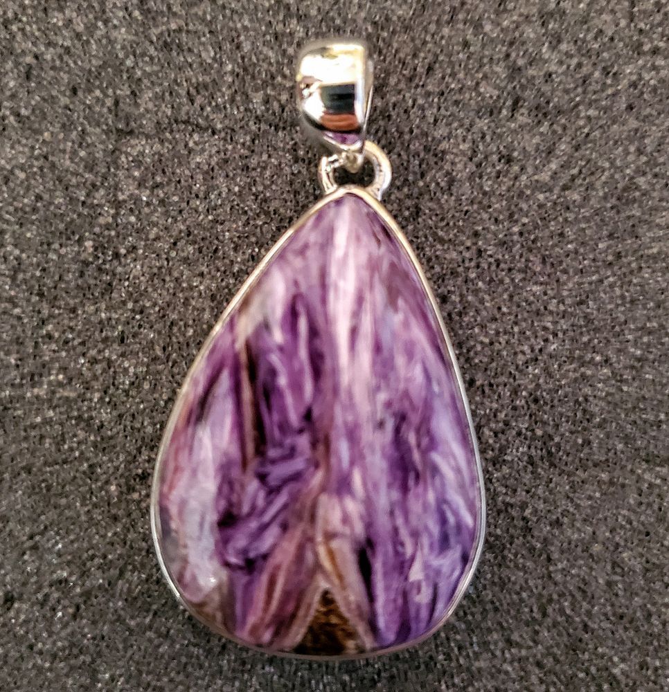 Sterling Charoite Pendant