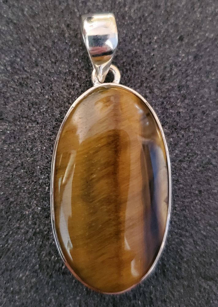 Sterling Tiger Eye Pendant