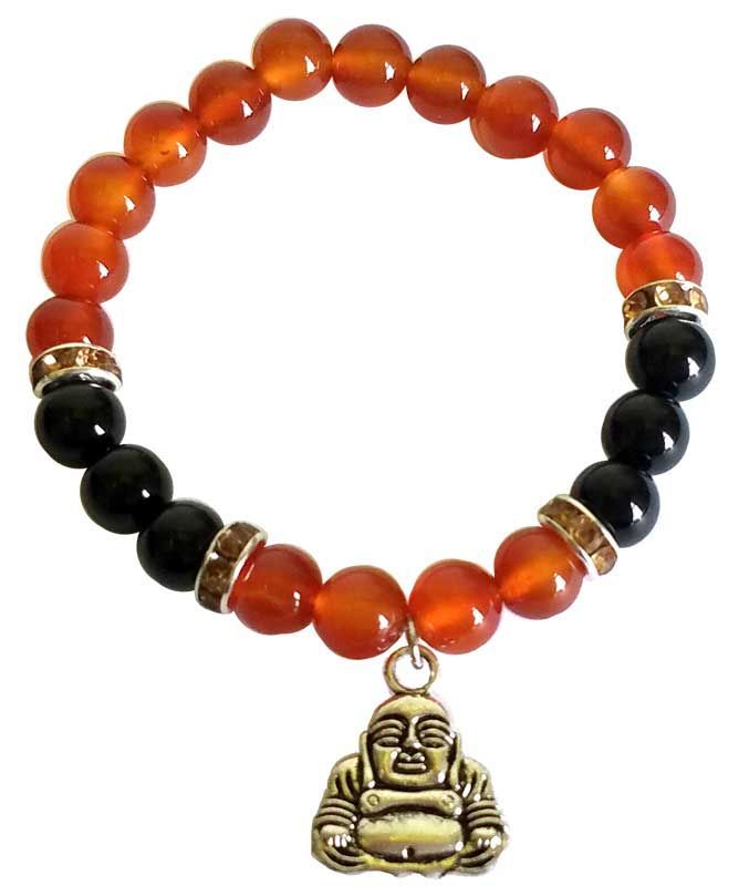 Carnelian Black Onyx Buddha