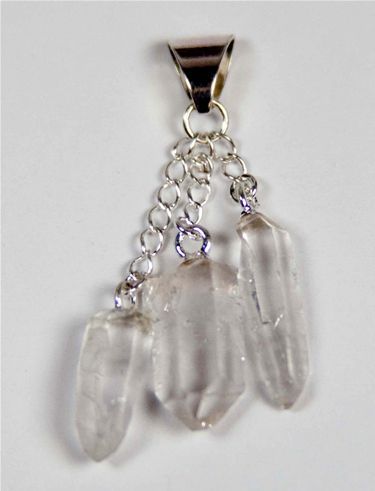 Quartz Triple Drop Pendant