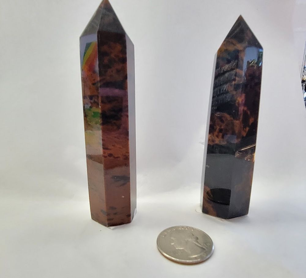 Mahogany Obsidian Obelisk Med