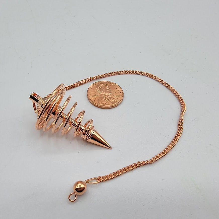 Copper Plated Spiral Pendulum