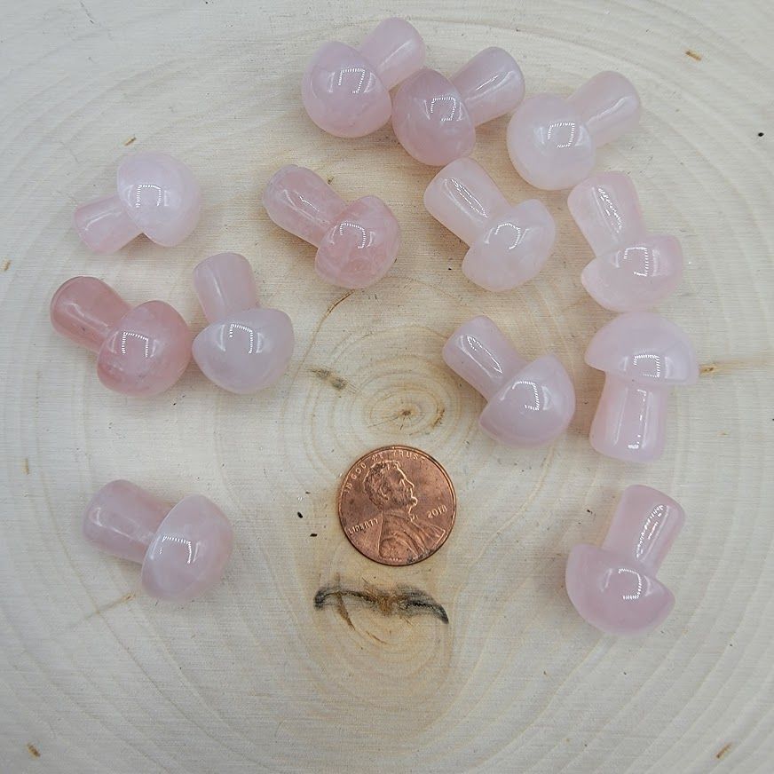 Crystal Mushroom Rose Quartz