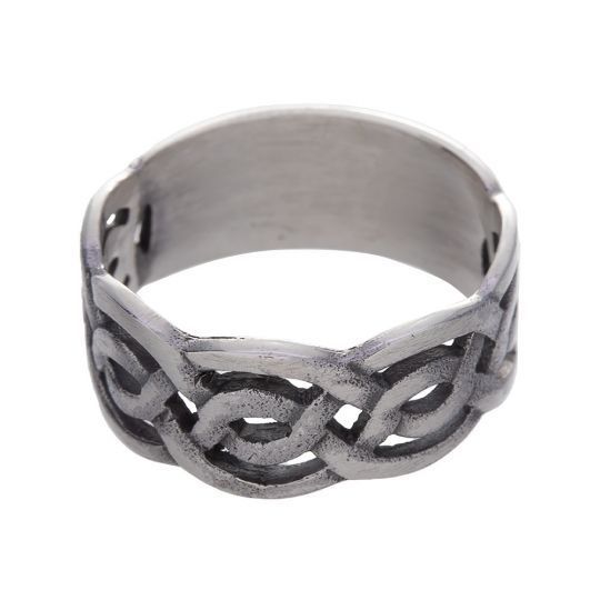 Celtic Band Sterling Ring 8