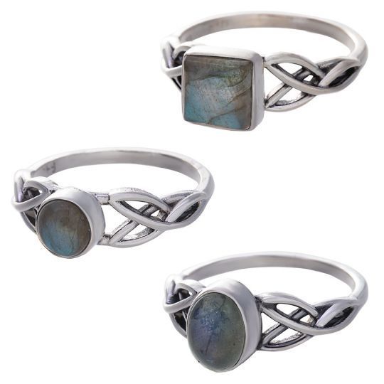 Labradorite Trisquele Ring 8