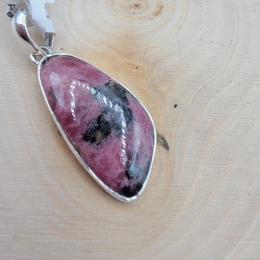 Rhodonite Free-form Pendant