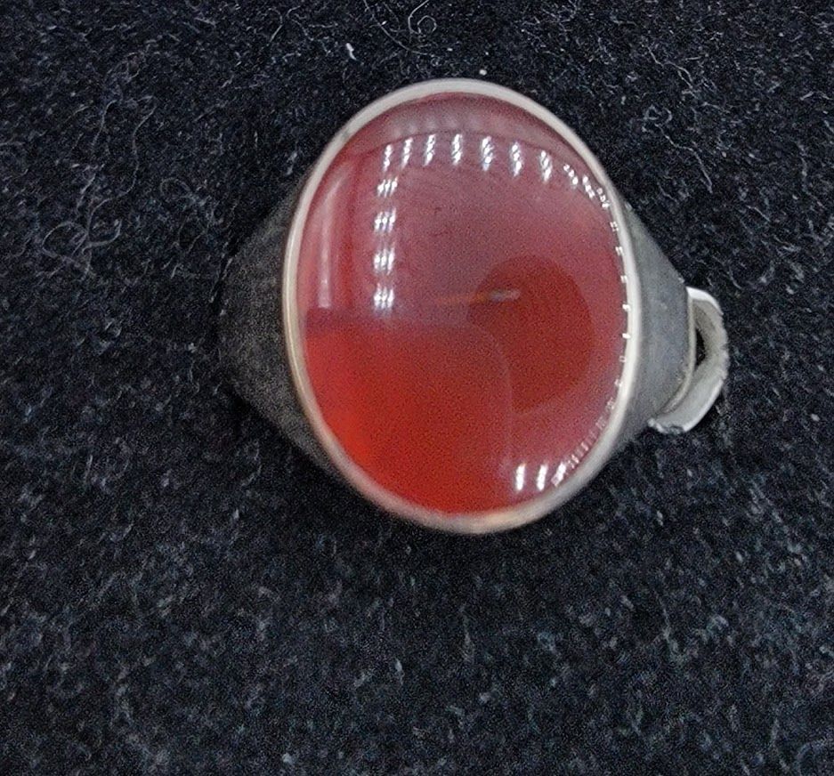 Wide Band Carnelian Ring 9