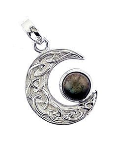 Celtic Moon Labradorite Pend.