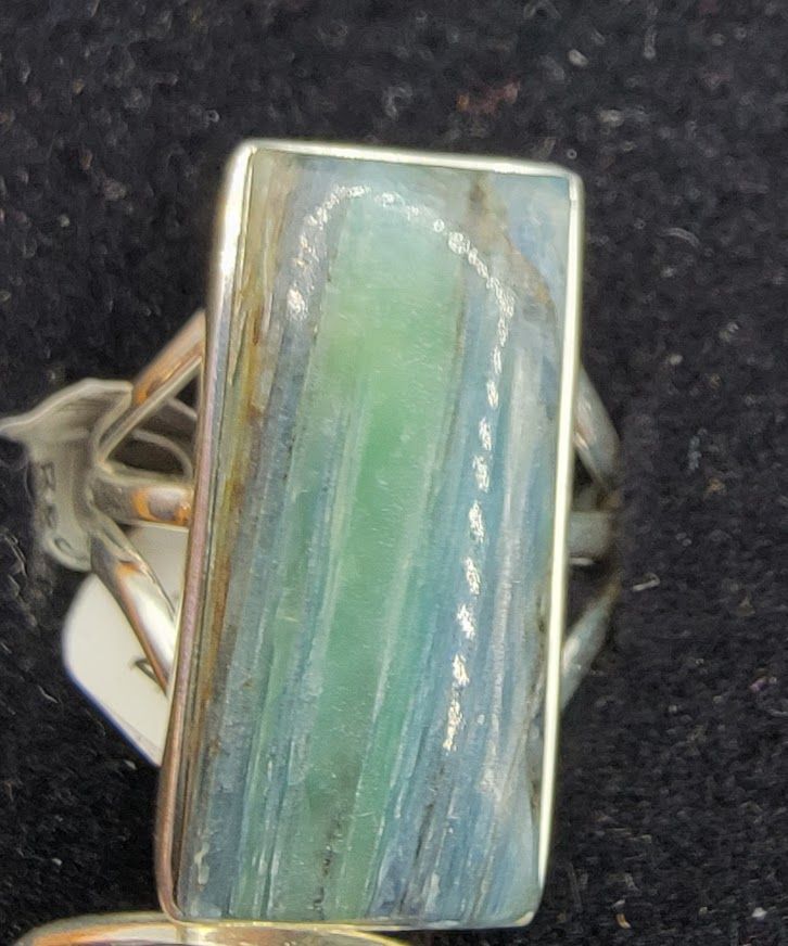 Mermaid Kyanite Rectangle Ring