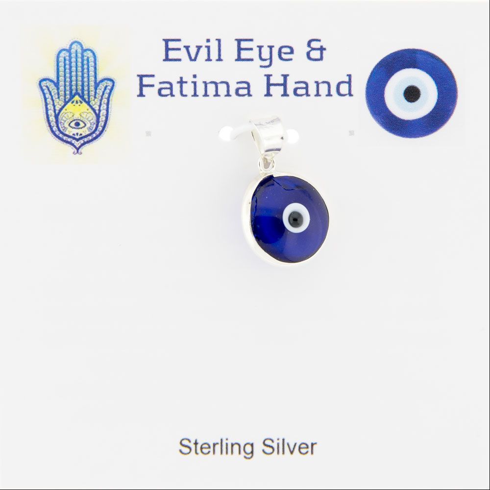 Mini Evil Eye Pendant w/Glass