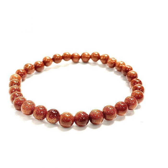 Red Goldstone Bracelet 4mm