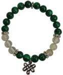 Malachite(syn)/Quartz Celtic