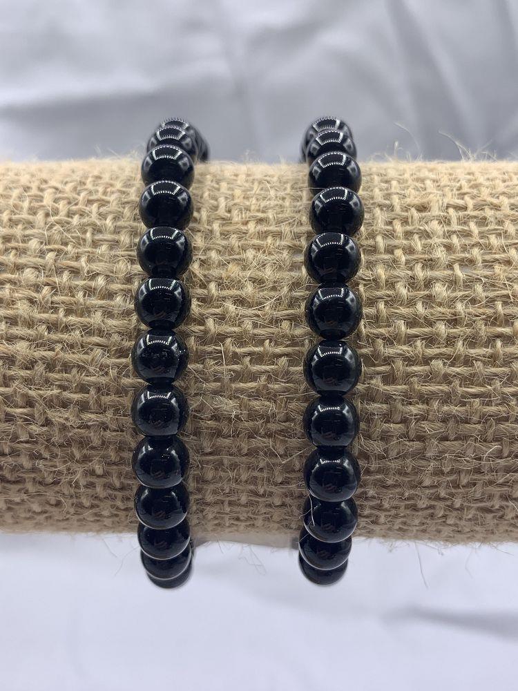 Black Agate Bracelet 6mm