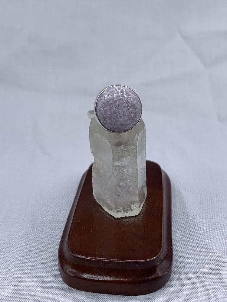 Lepidolite Ring 9