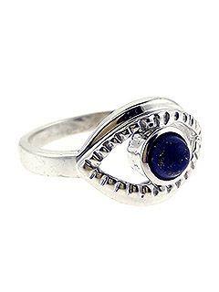 Lapis/Silver Evil Eye Ring 7