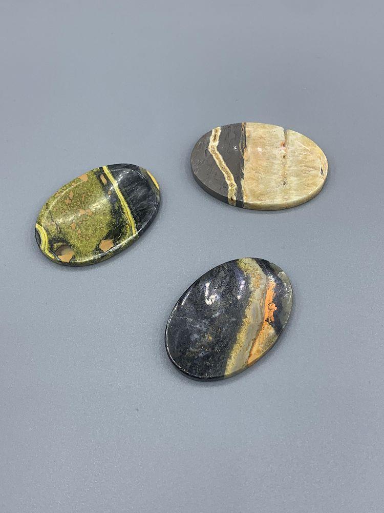 Bumble Bee Jasper Worry Stone