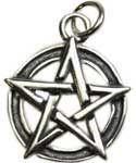 Sterling pentacle pendant