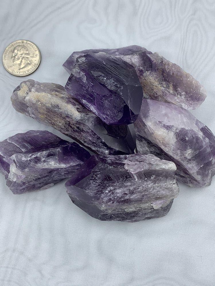 Semi-Polished Amethyst Point