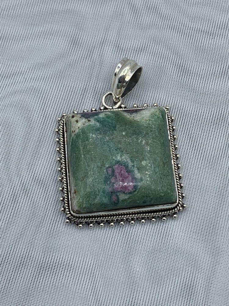 SS Ruby Zoisite Pendant