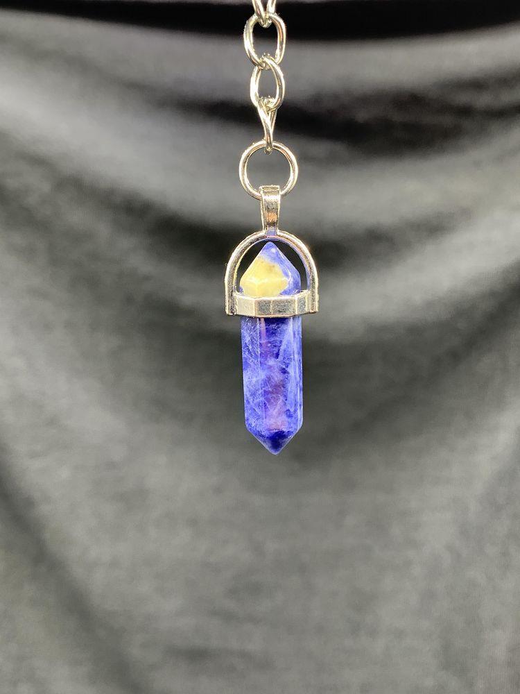 Sodalite Point Keychain