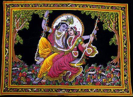 Radha Krishna Tapestry