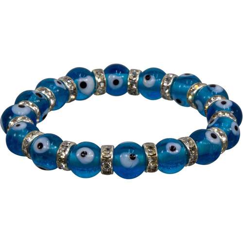 Aqua Evil Eye Bracelet