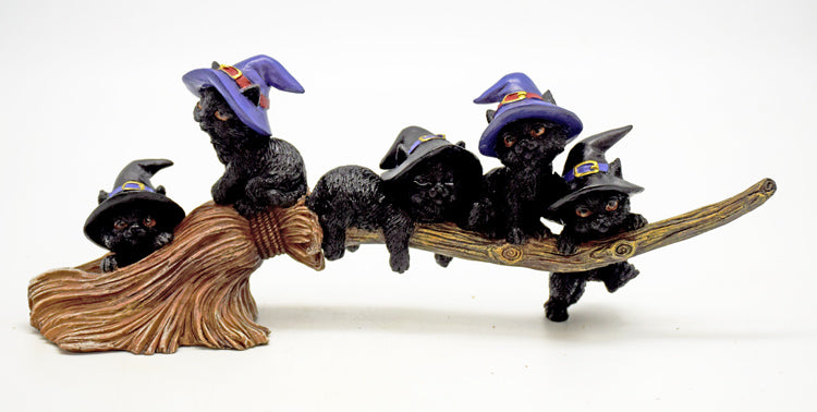 Magical Cats on a Broom