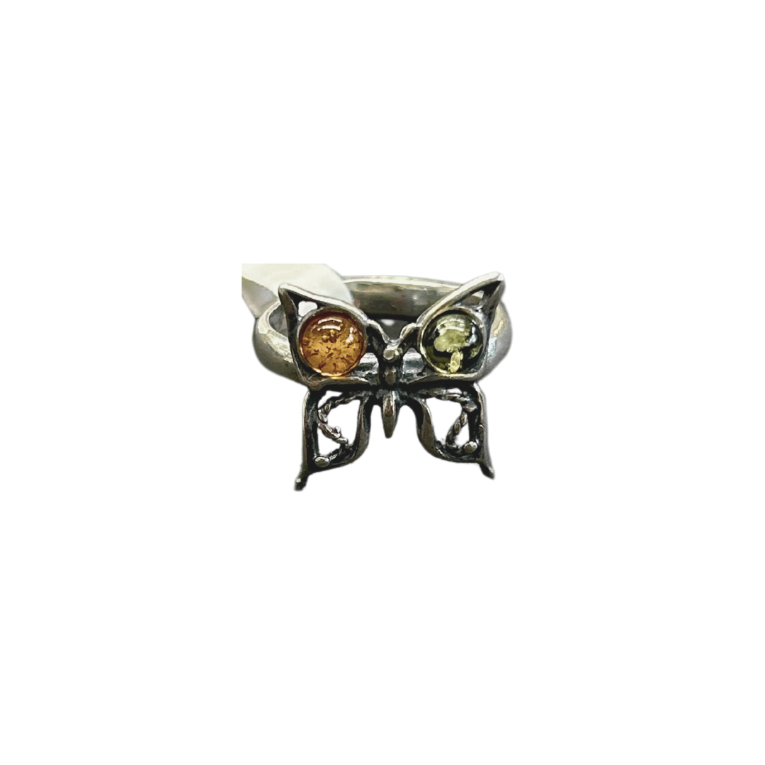 Amber Butterfly Ring 6