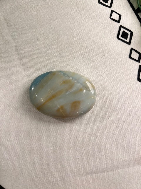 Aqua Agate Palm Stone