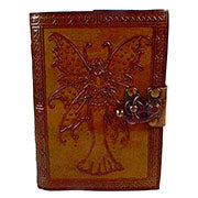 Aged Fairy Journal Leather w/ Latch