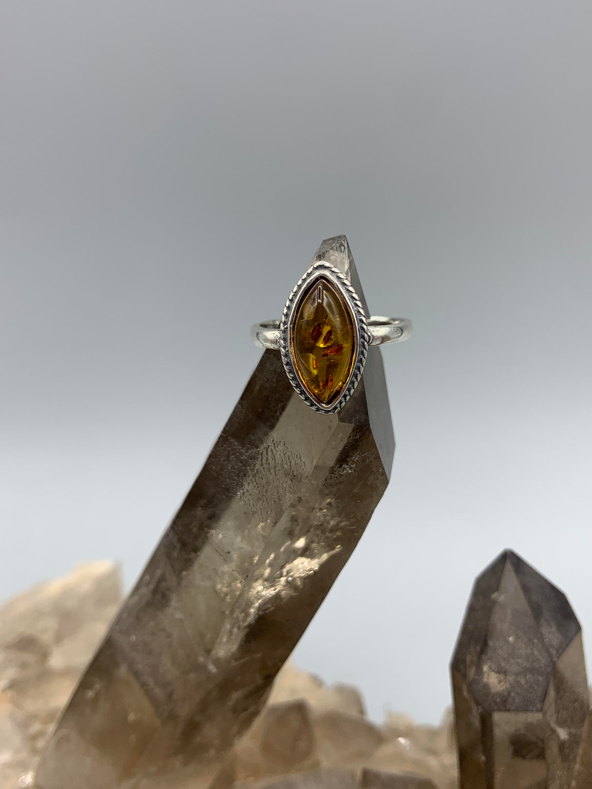 Natural Amber Ring 6