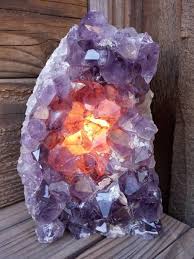 Amethyst Cluster Lamp