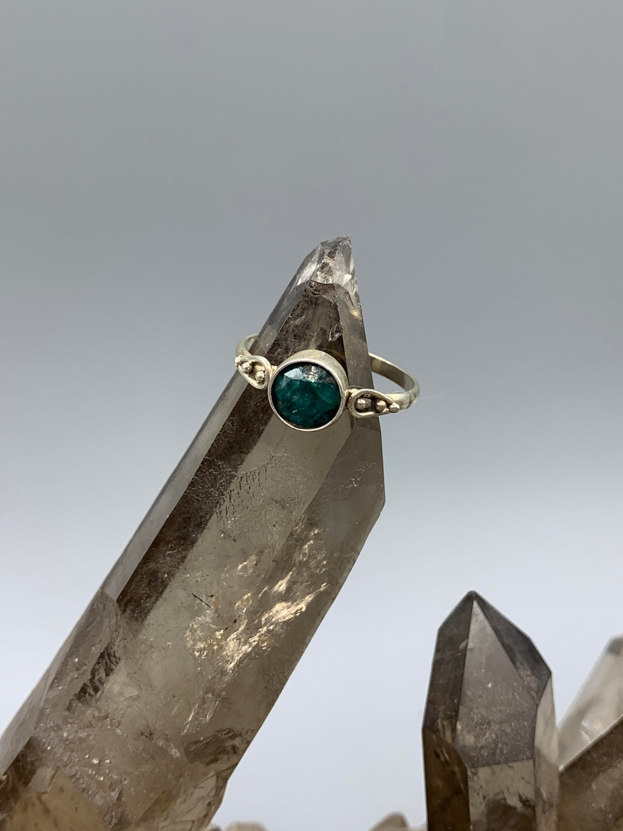 Sterling Silver Apatite Ring 8