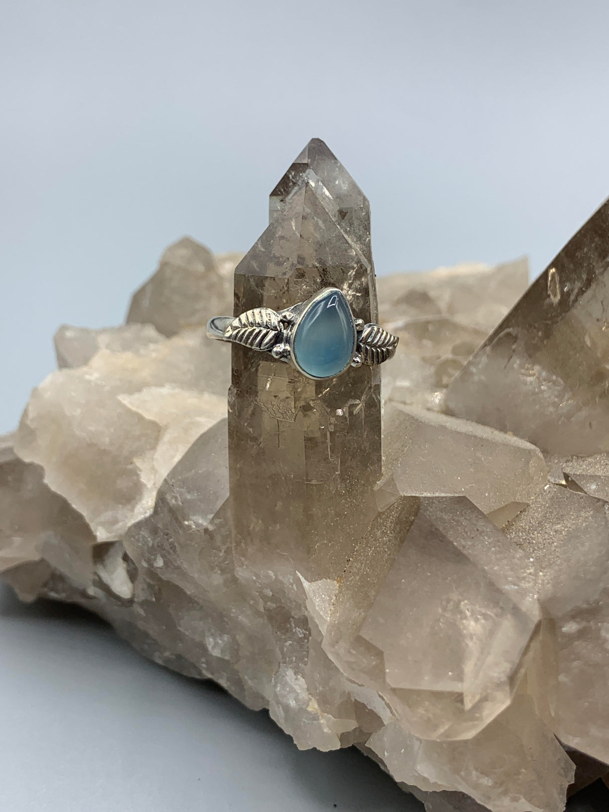 Sterling Silver Aquamarine Ring 9