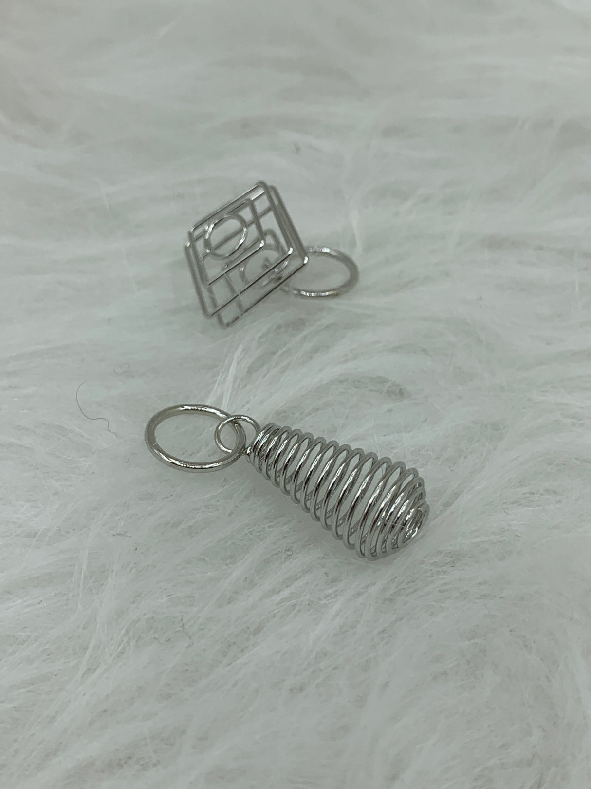 Asst Shape Silver Stone Cage