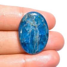 Blue Apatite Cabochon 5-9g