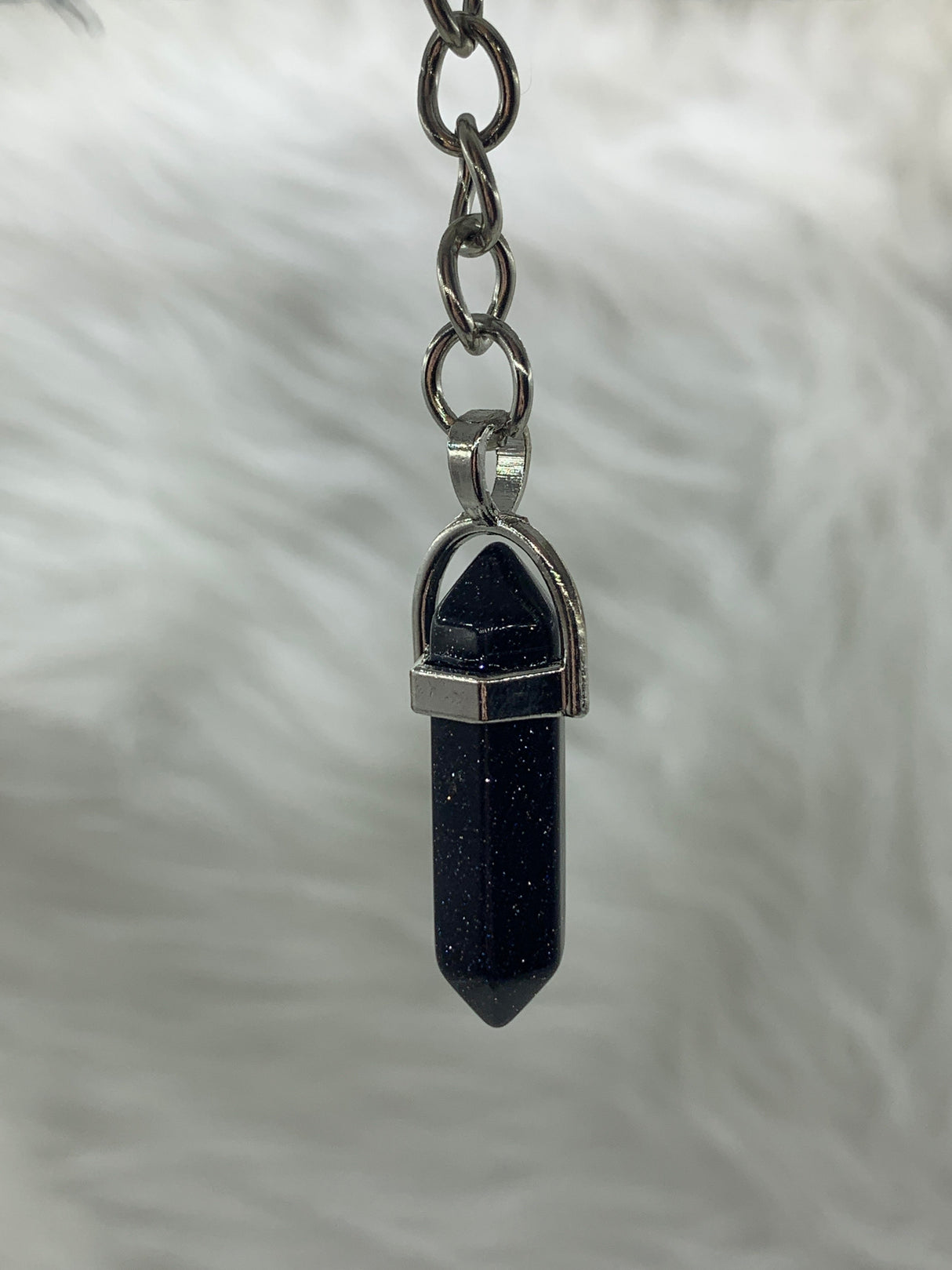 Blue Sandstone Point Keychain