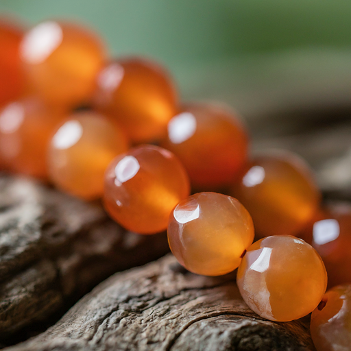 Faceted Carnelian Bracelet 8mm