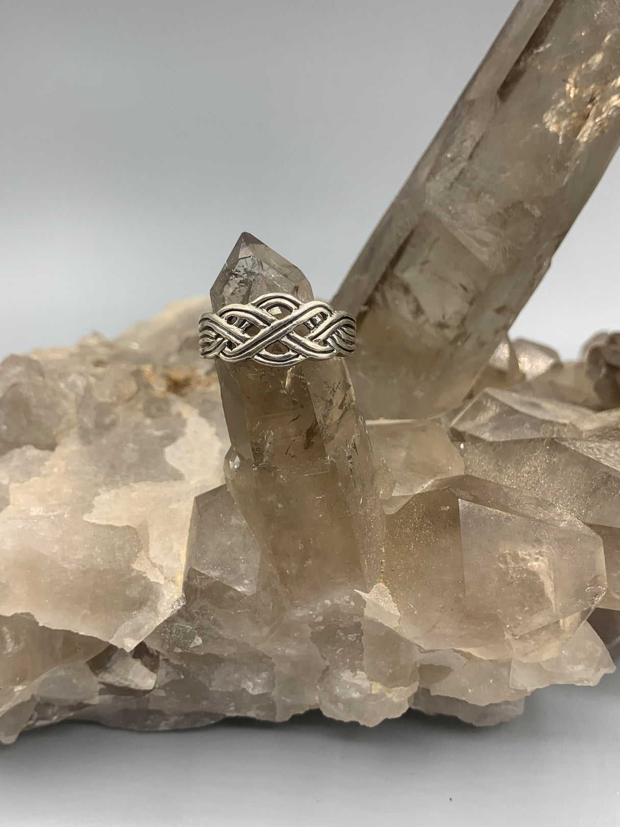 Sterling Silv. Celtic Knot Ring 7