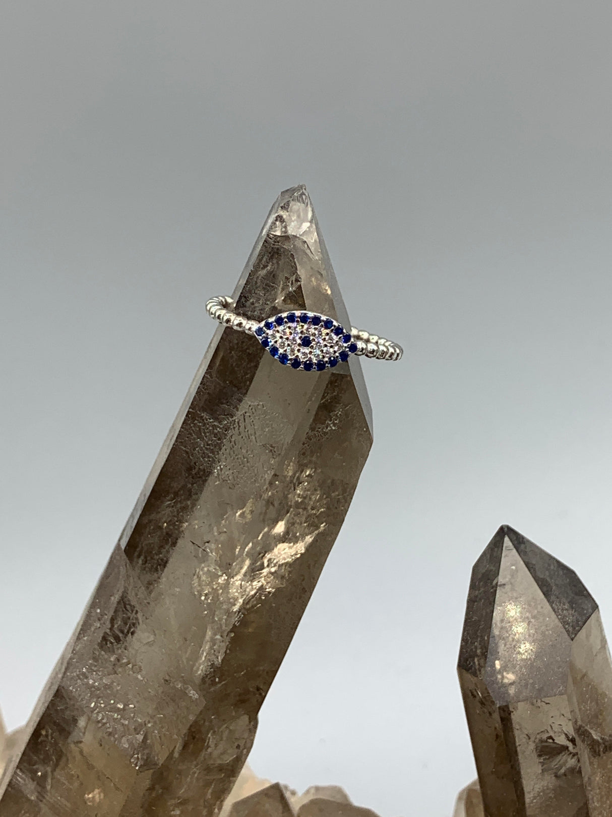 Sterling Evil Eye Plated Ring 9