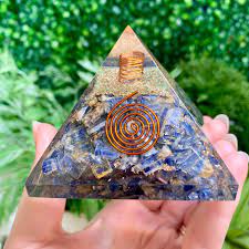 Blue Kyanite Orgone Pyramid