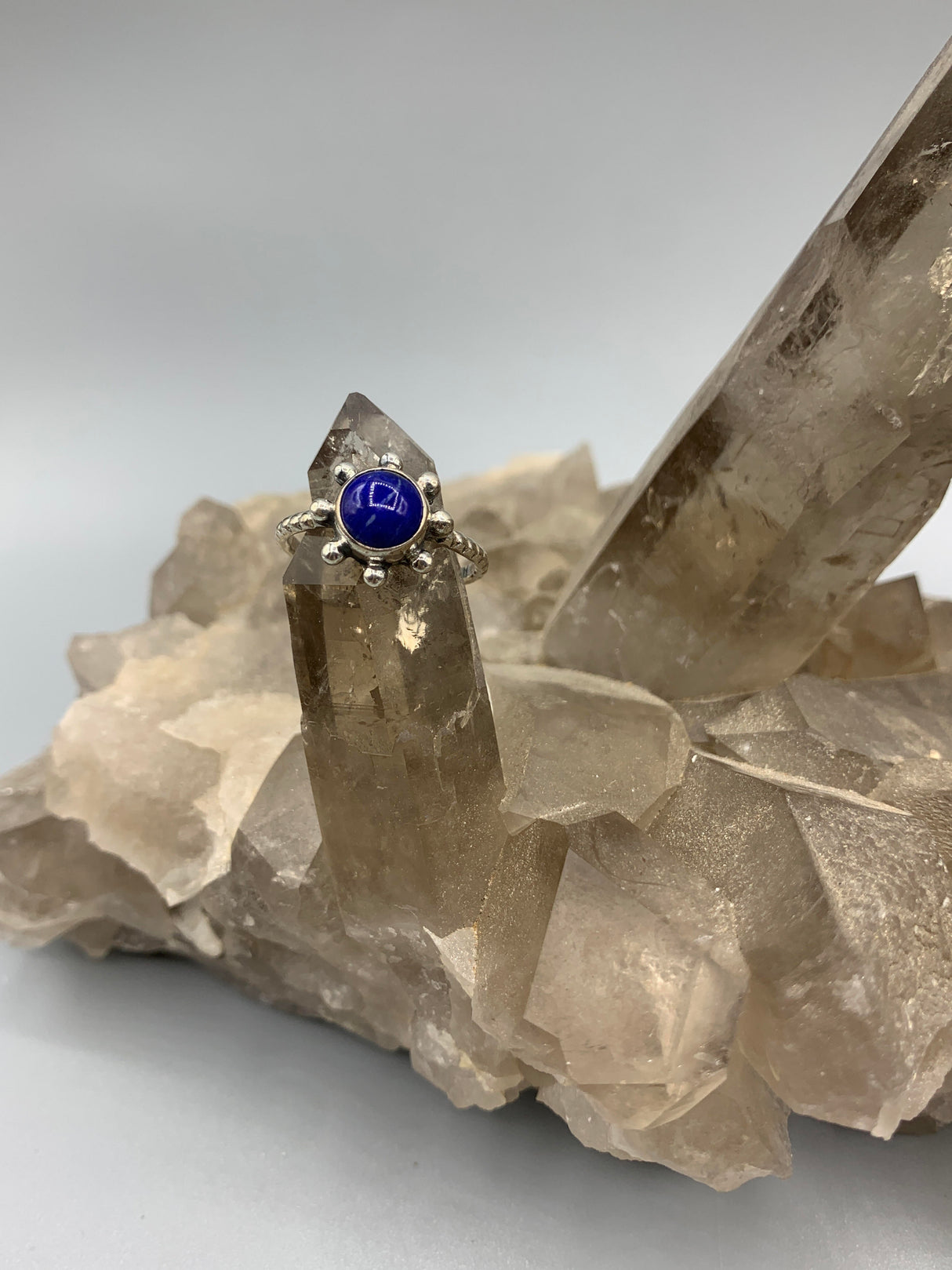 Sterling Silv. Lapis Celestial Ring 6