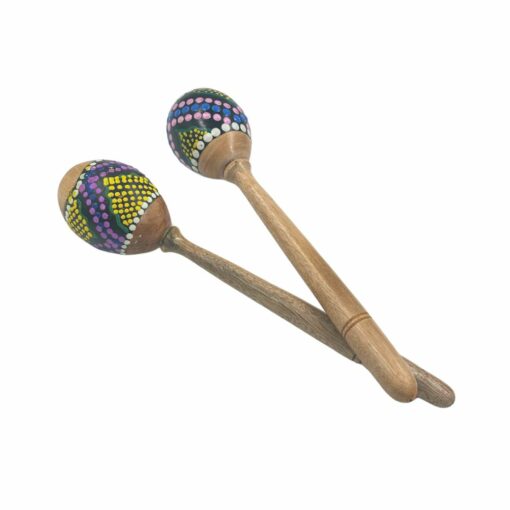 Hand-Painted Maracas 9.5"L