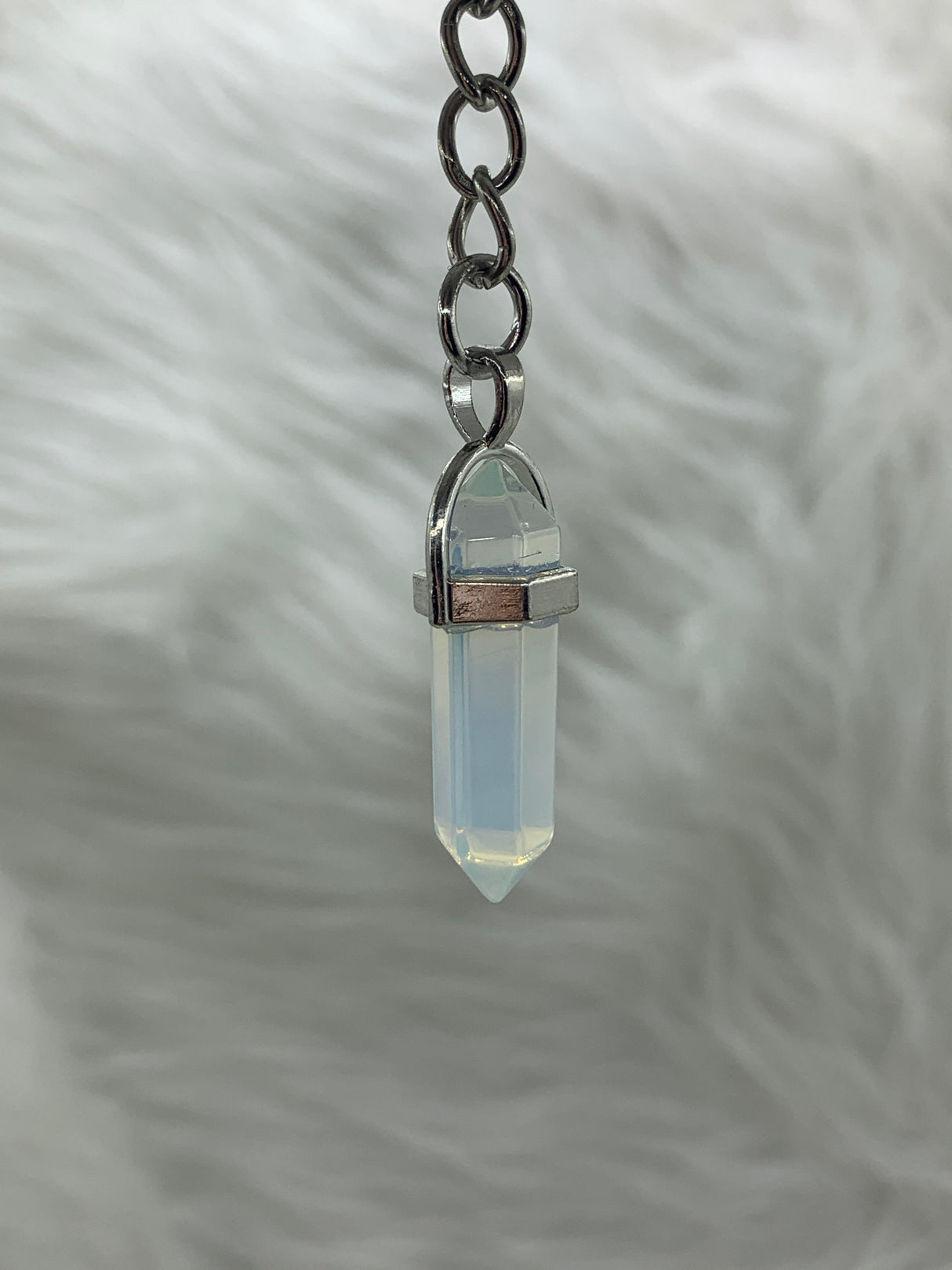 Opalite Point Keychain