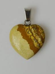 Picture Jasper Heart Pendant