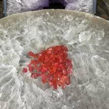 Red Crackle Quartz Chips 2oz