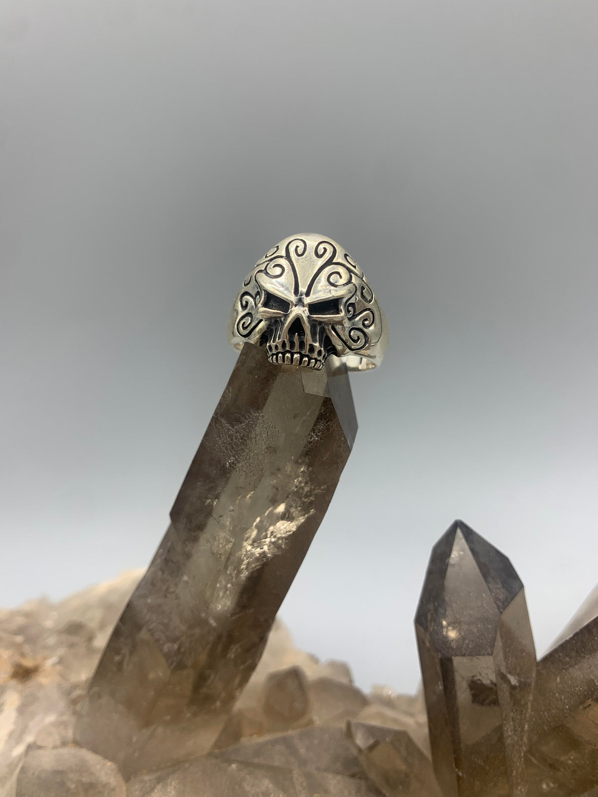 Sterling Silver Skull Ring 11