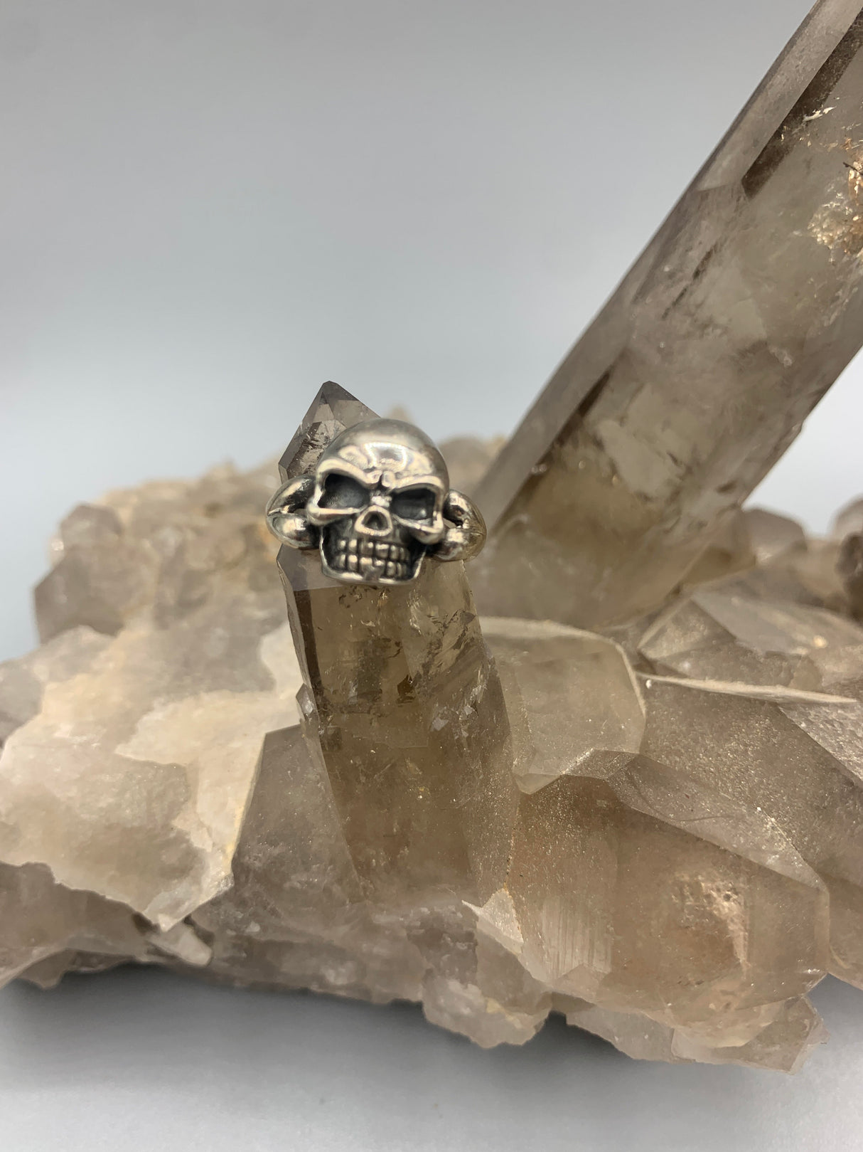 Sterling Skull Bone Ring 9