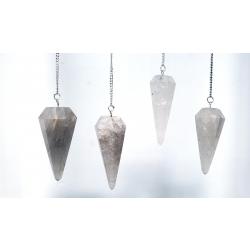 Smoky Quartz Pendulum 6-sided