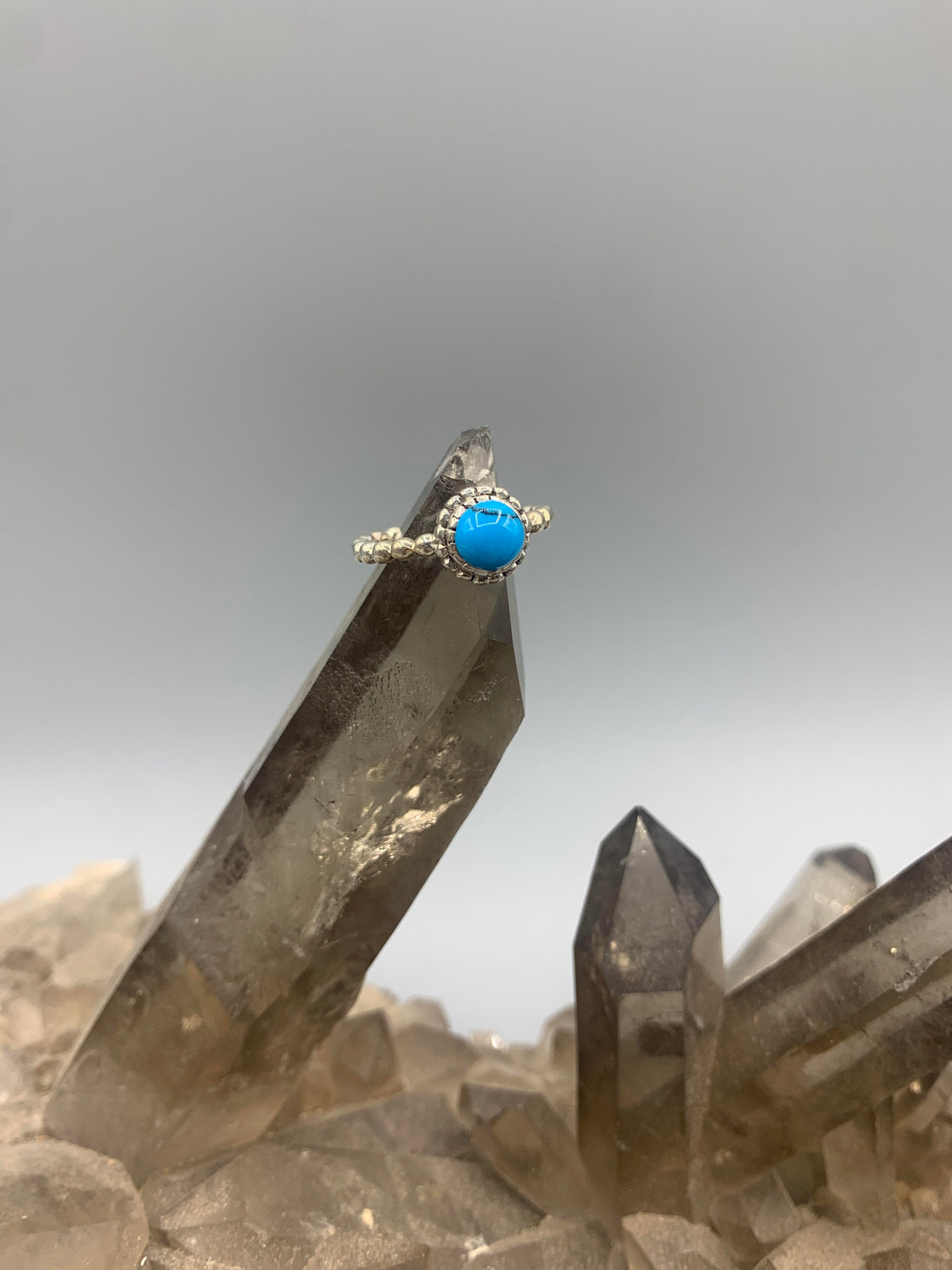 Sterling Petite Turquoise Ring 6